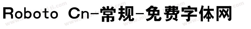 Roboto Cn-常规字体转换